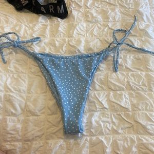 blue bikini bottoms